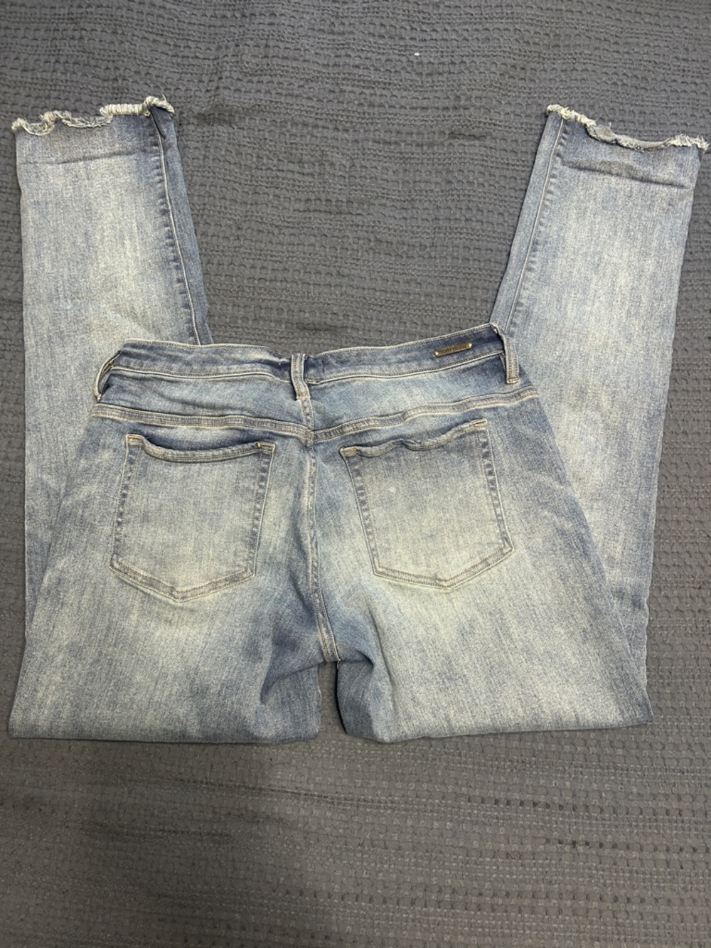 Carve Designs Light Blue Straight-Leg Jeans with Raw Hem - Picture 4 of 4